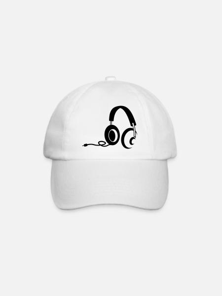 kopfhörer - Baseballkappe - Weiß/Weiß