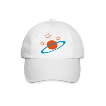 Planet - Baseballkappe - Weiß/Weiß - Vorne
