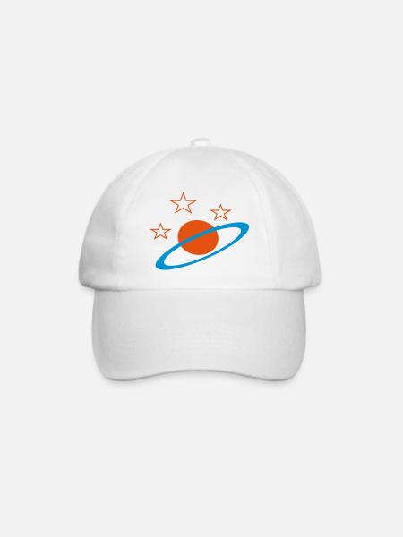 Planet - Baseballkappe - Weiß/Weiß