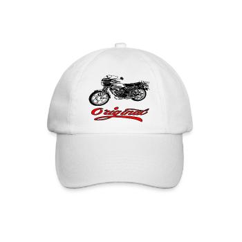 Zündapp KS 50 Retro Bike - Baseballkappe - Weiß/Weiß - Vorne