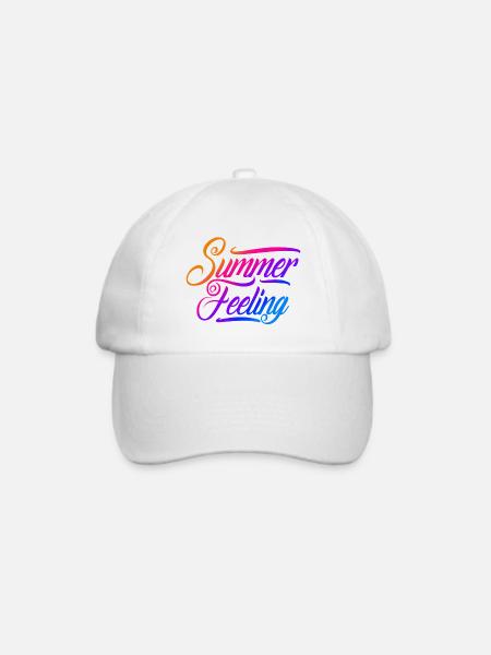 Summer feeling - Baseballkappe - Weiß/Weiß