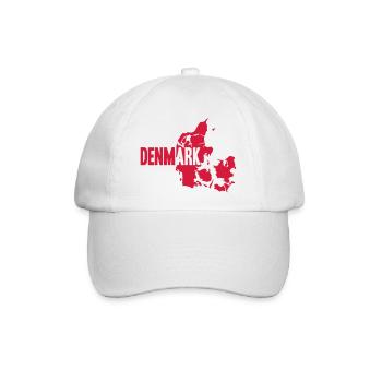 Denmark Danmark - Baseballkappe - Weiß/Weiß - Vorne