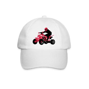 Quad - Baseballkappe - Weiß/Weiß - Vorne
