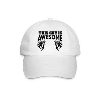awesome - Baseballkappe - Weiß/Weiß - Vorne