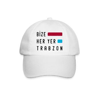 Bize her yer Trabzon - Baseballkappe - Weiß/Weiß - Vorne
