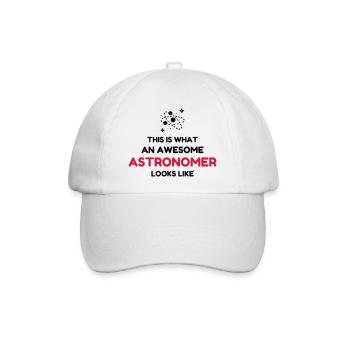 Astronomie / Astronom / Astronomy / Astronomer - Baseballkappe - Weiß/Weiß - Vorne