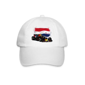 Racecar - Holland Flag - Baseballkappe - Weiß/Weiß - Vorne