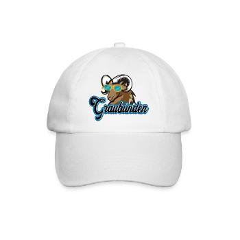 Graubünden Steinbock Stil - Baseballkappe - Weiß/Weiß - Vorne