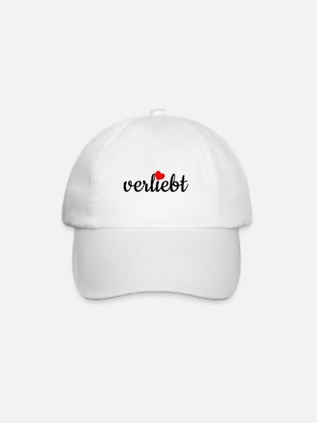 verliebt - Baseballkappe - Weiß/Weiß