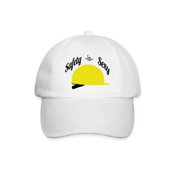 Safety is Sexy Helm - Baseballkappe - Weiß/Weiß - Vorne