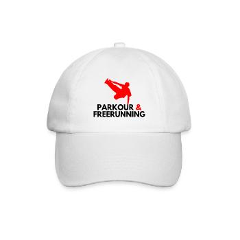 Parkour & Freerunning - Baseballkappe - Weiß/Weiß - Vorne