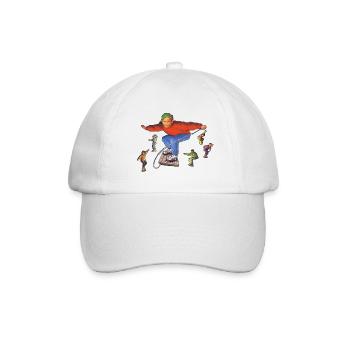Im Internet surfen - Baseballkappe - Weiß/Weiß - Vorne