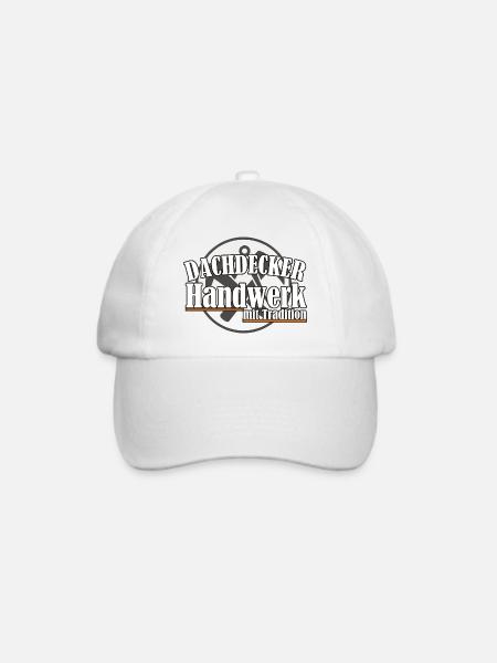 Dachdecker/ Handwerk mit Tradition - Baseballkappe - Weiß/Weiß