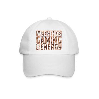 Weekend and Gaming - Baseballkappe - Weiß/Weiß - Vorne