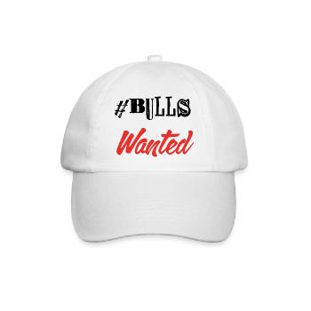 # Bulls wanted - Baseballkappe - Weiß/Weiß - Vorne