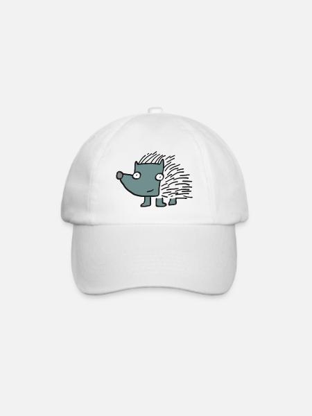 Igel Izo - Baseballkappe - Weiß/Weiß