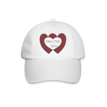 Mamas und Papas Liebling - Baseballkappe - Weiß/Weiß - Vorne