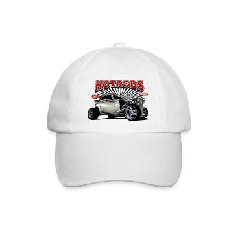 Hotrod Hot Rod Speedracer - Baseballkappe - Weiß/Weiß - Vorne