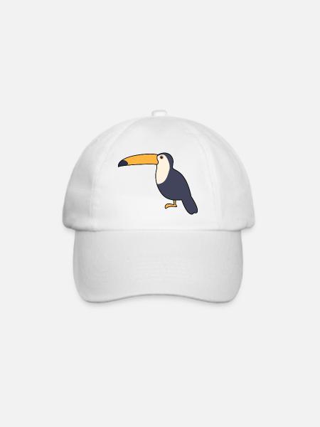 Tukan - Baseballkappe - Weiß/Weiß