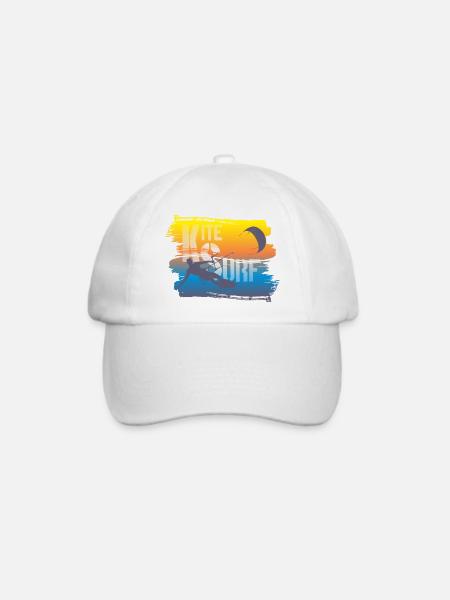 KITE SURFEN - Baseballkappe - Weiß/Weiß