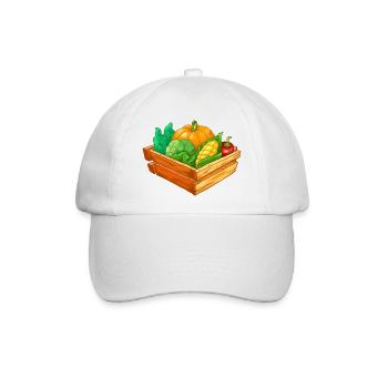 Gemüse - Baseballkappe - Weiß/Weiß - Vorne