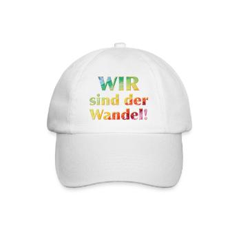 Wir sind der Wandel - Sonja Ariel von Staden - Baseballkappe - Weiß/Weiß - Vorne
