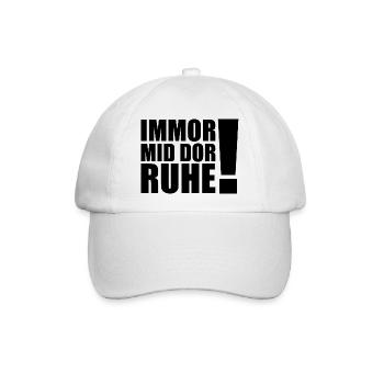 Erzgebirge Ruhe Lustig - Baseballkappe - Weiß/Weiß - Vorne