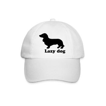 Lazy Dog - Baseballkappe - Weiß/Weiß - Vorne