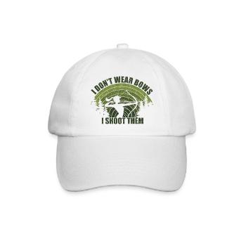 Bogenschießen Bogenjagd Bogenjägerin Mädchen - Baseballkappe - Weiß/Weiß - Vorne