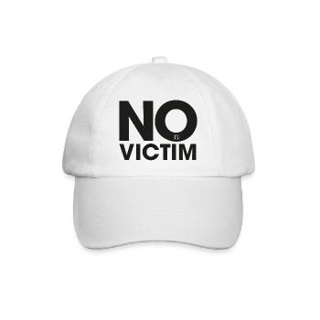Victim black breast emblem - Baseballkappe - Weiß/Weiß - Vorne
