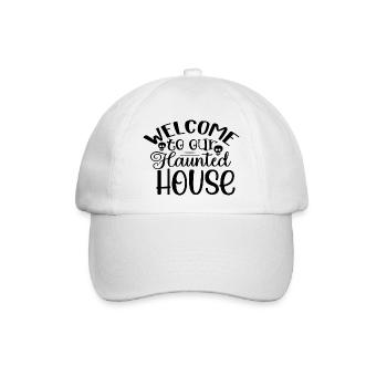 Welcome to our Haunted House - Baseballkappe - Weiß/Weiß - Vorne