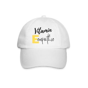 Vitamin Empathie - Baseballkappe - Weiß/Weiß - Vorne