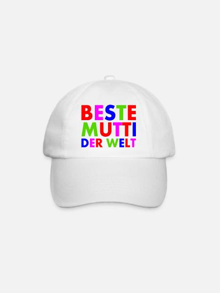 Beste mutti der welt - Baseballkappe - Weiß/Weiß