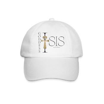 Goddess Isis I live My Force M K Eyelneiri Design - Baseballkappe - Weiß/Weiß - Vorne