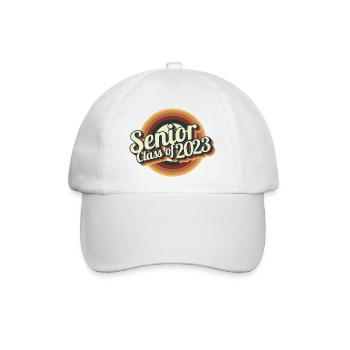 Senior Class Of 2023 Retro Graduation Party Geschenk - Baseballkappe - Weiß/Weiß - Vorne