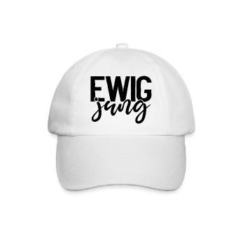 Ewig Jung - Geburtstagsgeschenk - Baseballkappe - Weiß/Weiß - Vorne