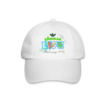 LIFE - Baseballkappe - Weiß/Weiß - Vorne