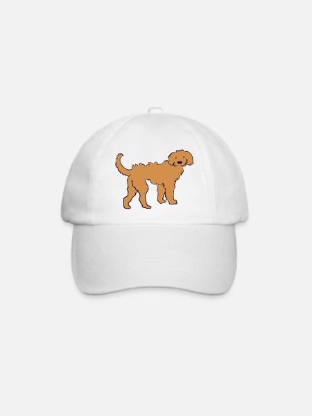 Golden Doodle - Baseballkappe - Weiß/Weiß