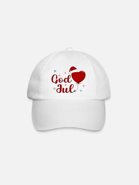 God Joul Weihnachtsfeier - Baseballkappe - Weiß/Weiß