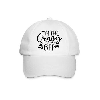 I´m The Crazy Bff - Baseballkappe - Weiß/Weiß - Vorne