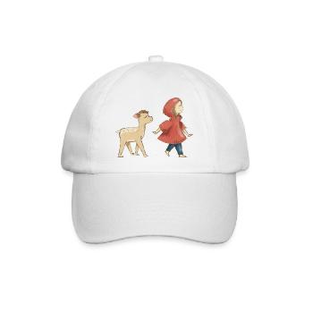 Bambi und das kleine rote Mädchen, Kind - Baseballkappe - Weiß/Weiß - Vorne