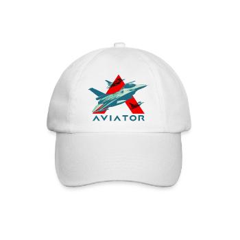 Aviator F-16 Fighting Falcon - Baseballkappe - Weiß/Weiß - Vorne