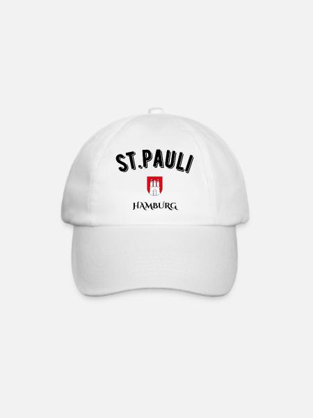 St. Pauli Hamburg - Baseballkappe - Weiß/Weiß