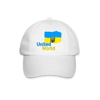 United World - Ukraine - Baseballkappe - Weiß/Weiß - Vorne