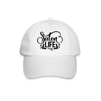 Salon Life Friseur - Baseballkappe - Weiß/Weiß - Vorne