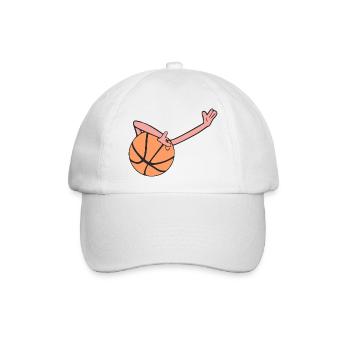 Dab Basketball - Baseballkappe - Weiß/Weiß - Vorne
