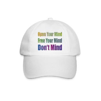 Don't Mind - Baseballkappe - Weiß/Weiß - Vorne