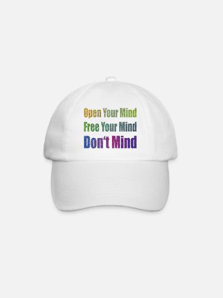 Don't Mind - Baseballkappe - Weiß/Weiß