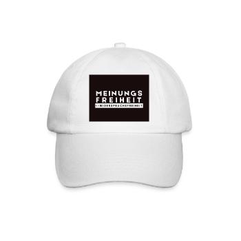 Meinungsfreiheit <> Widerspruchsfreiheit LWBS - Baseballkappe - Weiß/Weiß - Vorne