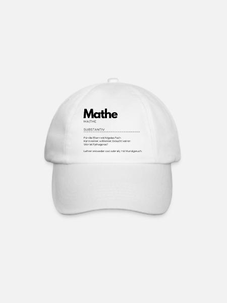Definition "Mathe" - Baseballkappe - Weiß/Weiß